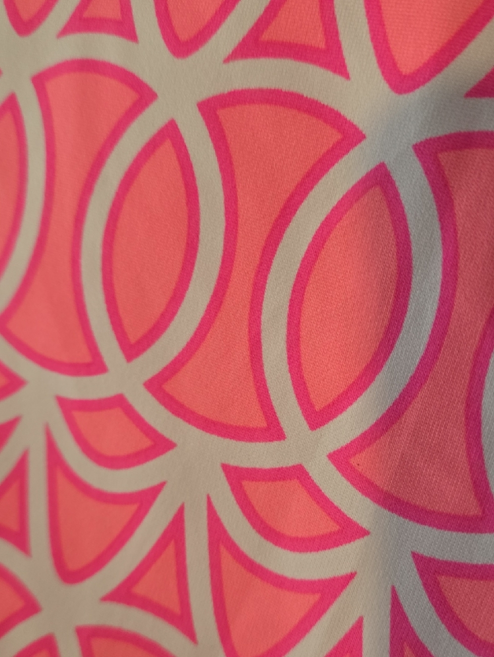NWT Lulu-B Pink & White Sleeveless Geometric Top - Picture 8 of 8